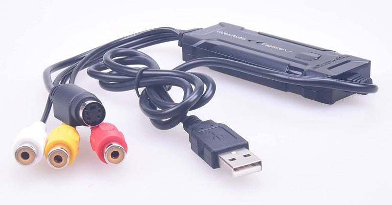 Top-Longer USB 2.0 Video Capture Card, VHS to Digital Converter, Audio Video Grabber for Windows10/11, Mac, Digitize VHS Tapes, Hi8, VCR, Camcorder, DVD, Gaming, with RCA/S-Video to USB Adapter - Image 4